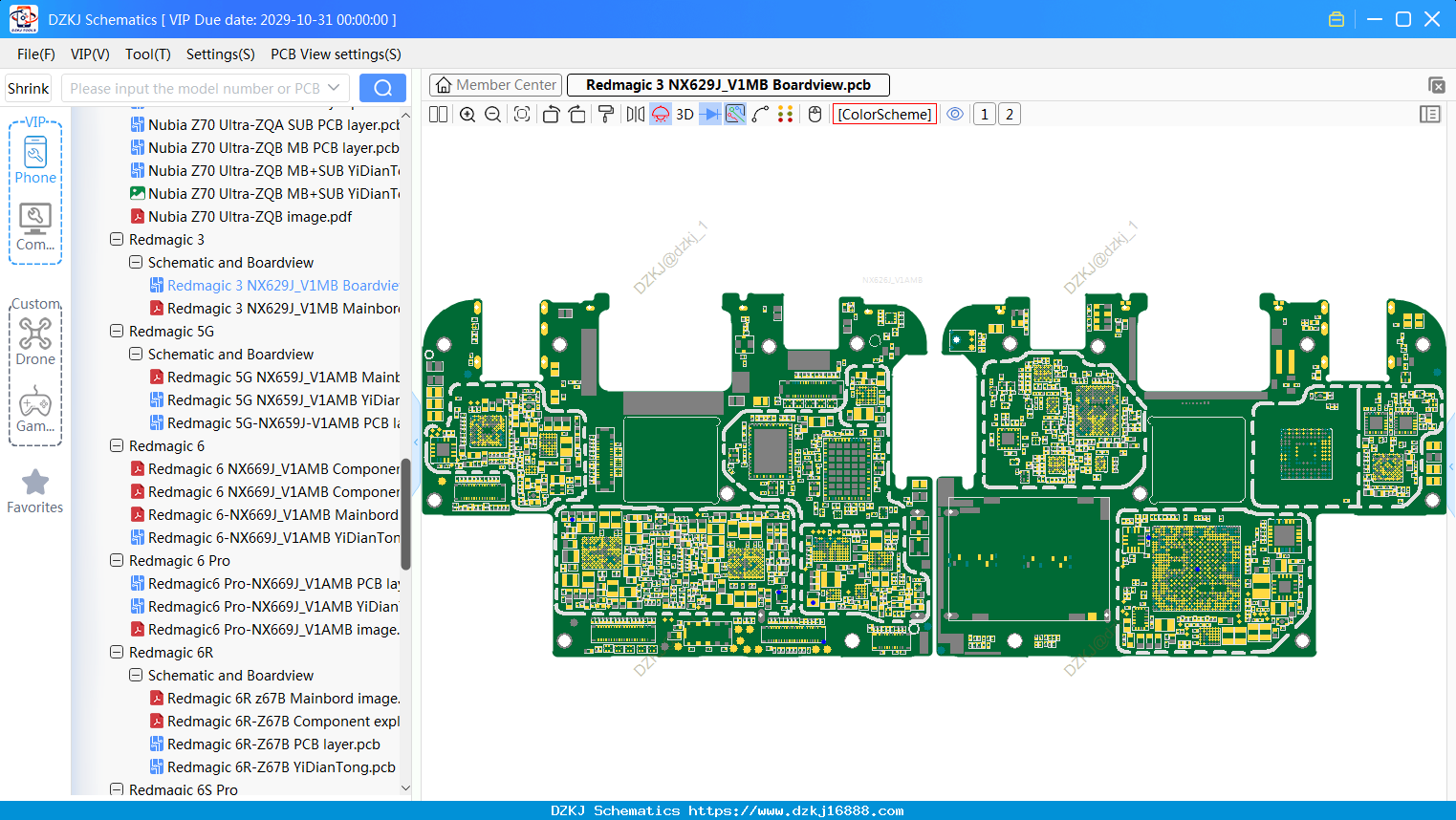 Nubia Redmagic 3 NX629J_V1MB Boardview
